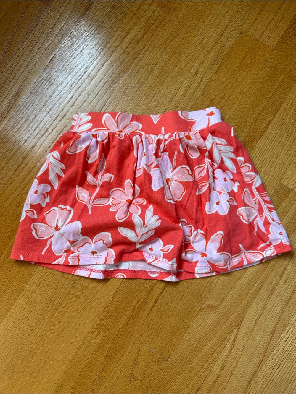Carter's Coral Pink Floral Jersey Girls' Skirt